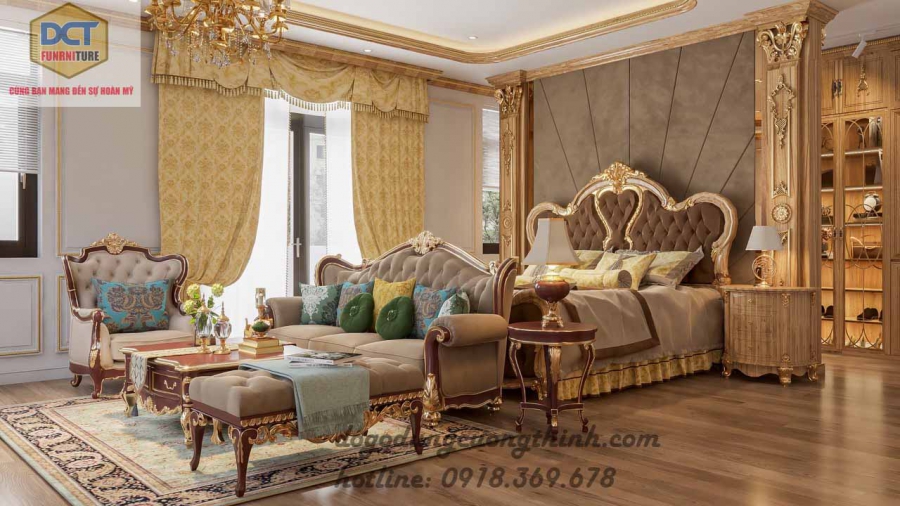 Nội thất thiết kế cổ điển hoàng gia đẳng cấp thời thượng NT05